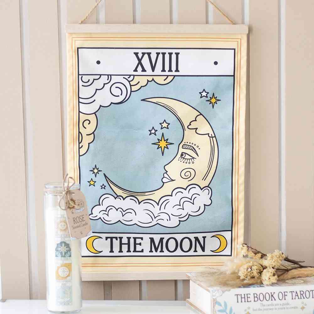 Something Different - The Moon Vintage Tarot Muurdecoratie - Multicolours